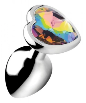 Prism Heart Jeweled Anal Plug
