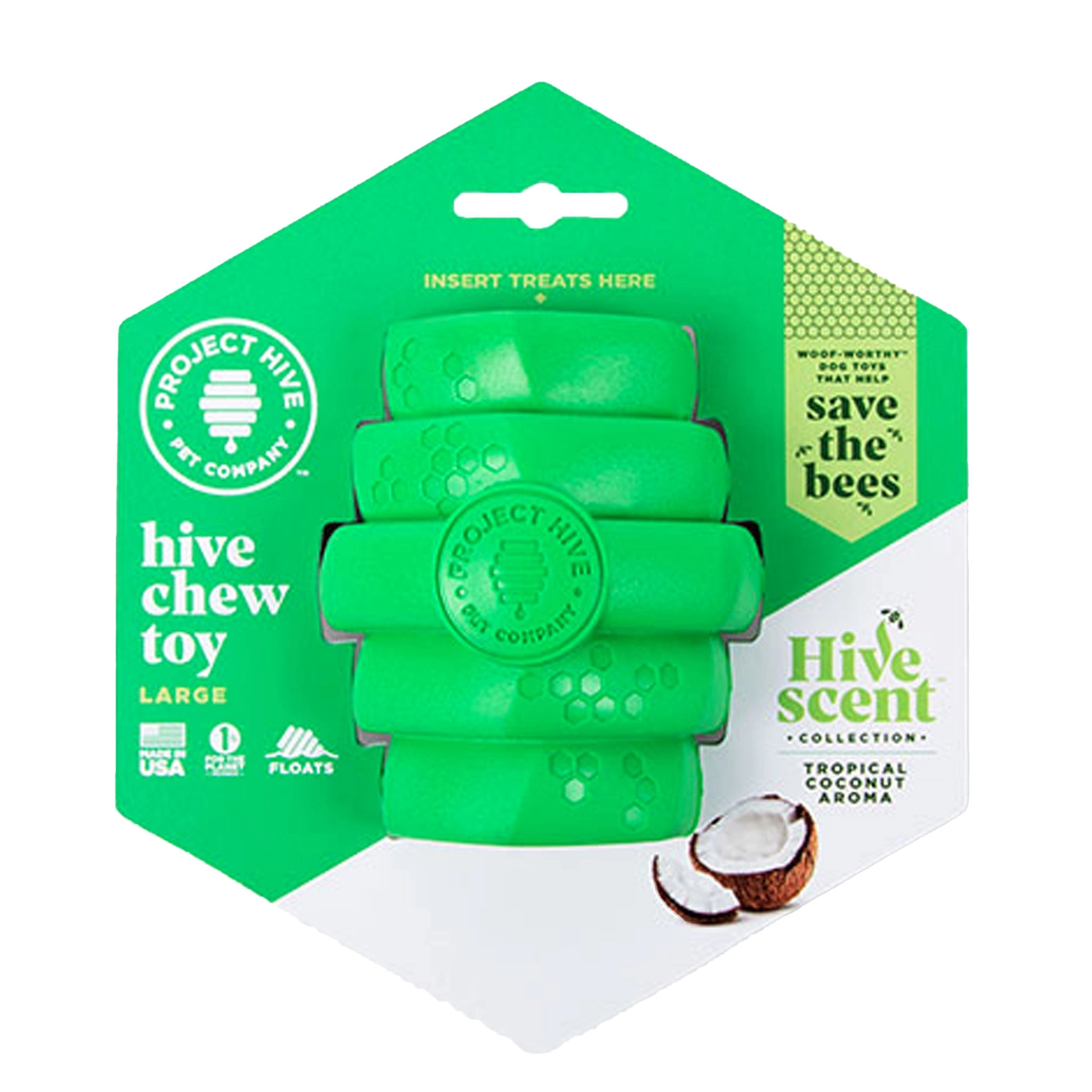 Project Hive Scented Chew Toy Coconut Dog Toys