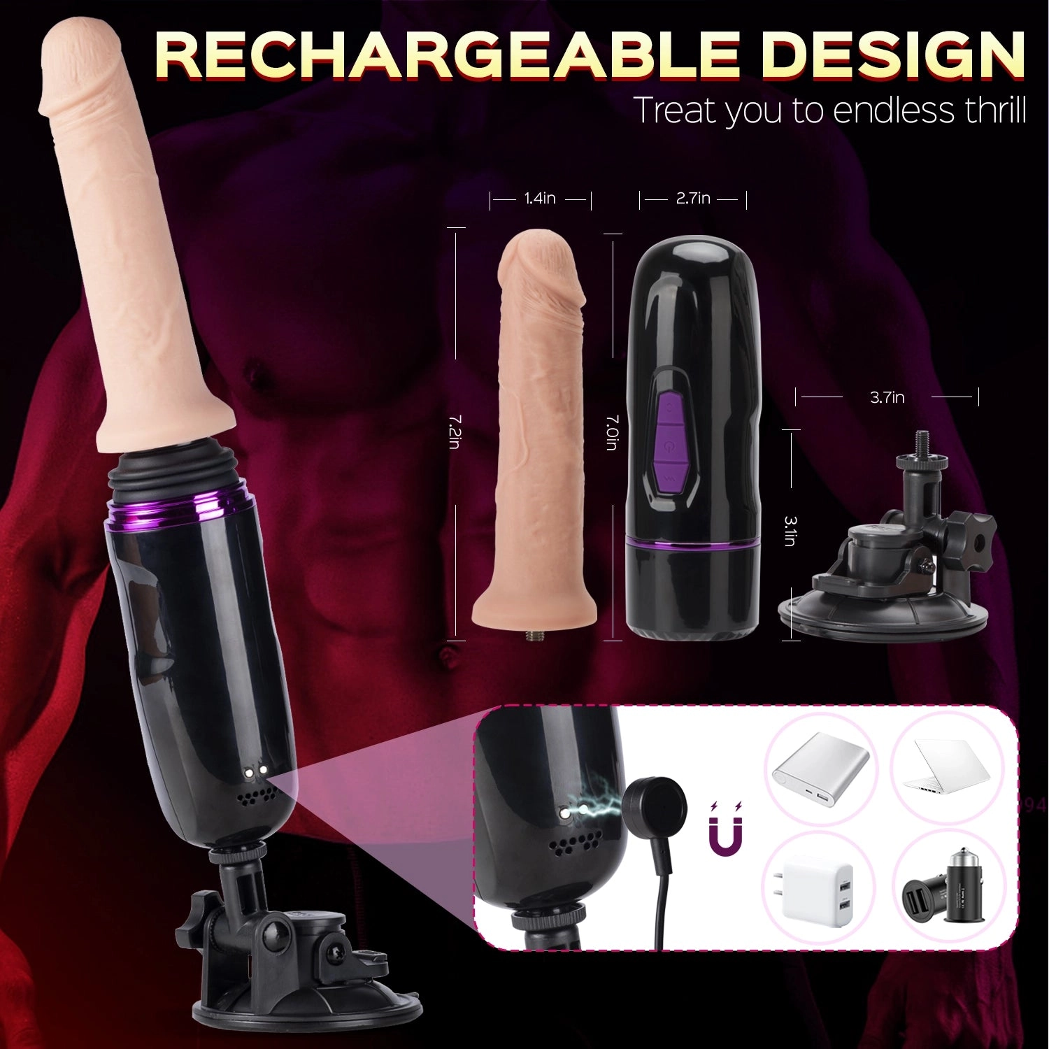 Rahim - Thrusting Dildo Vibration Machine