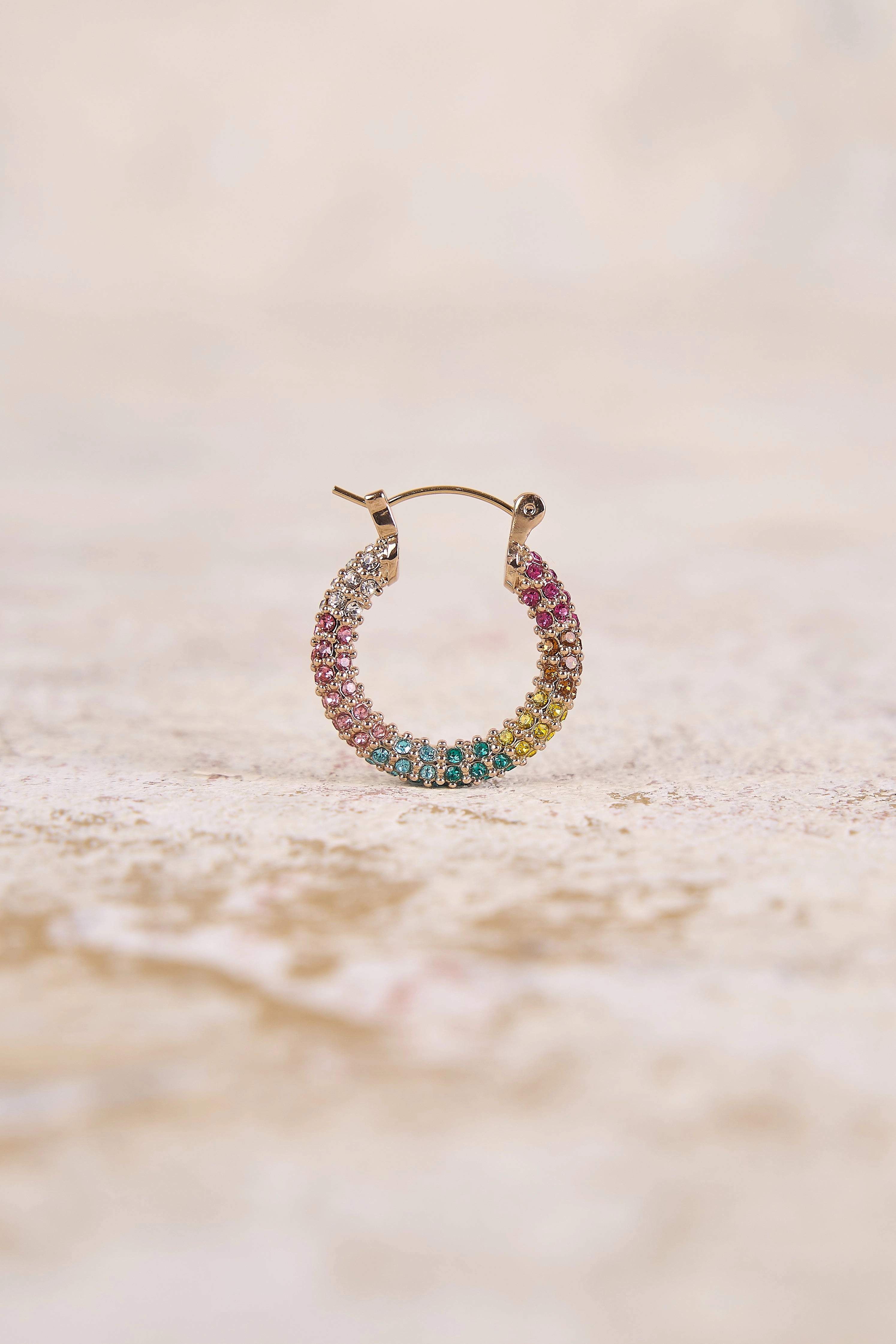 Rainbow Hoop Earrings - Multi