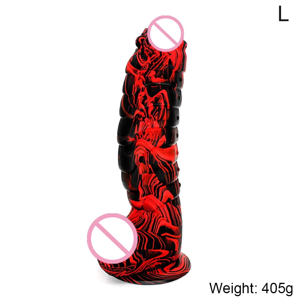 Ribbed Dildo Huge Dildo with Suction Cup