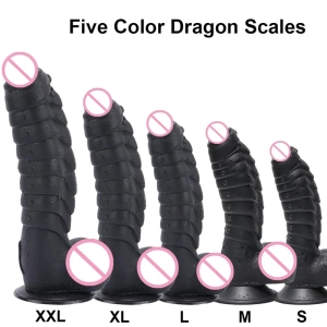 Ribbed Dildo Huge Dildo with Suction Cup