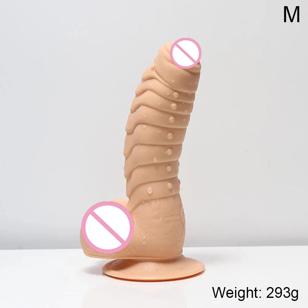 Ribbed Dildo Huge Dildo with Suction Cup
