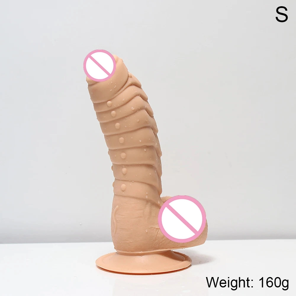 Ribbed Dildo Huge Dildo with Suction Cup