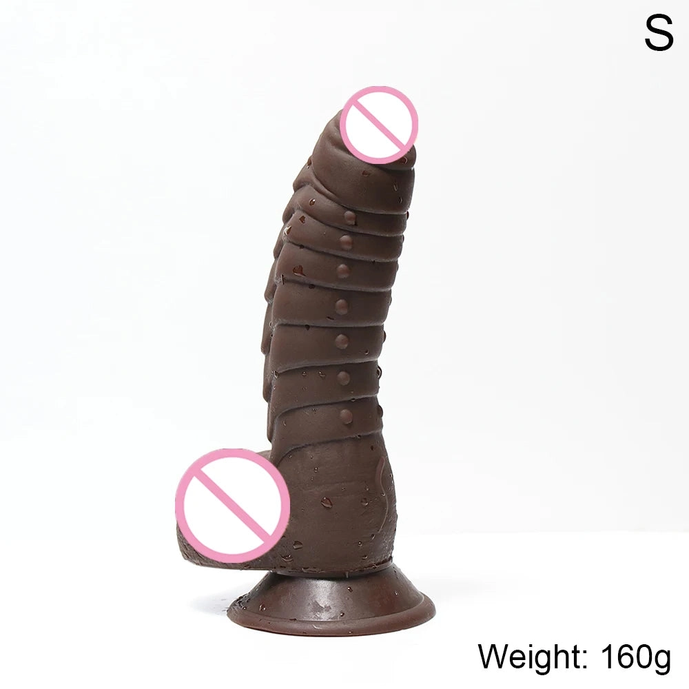 Ribbed Dildo Huge Dildo with Suction Cup