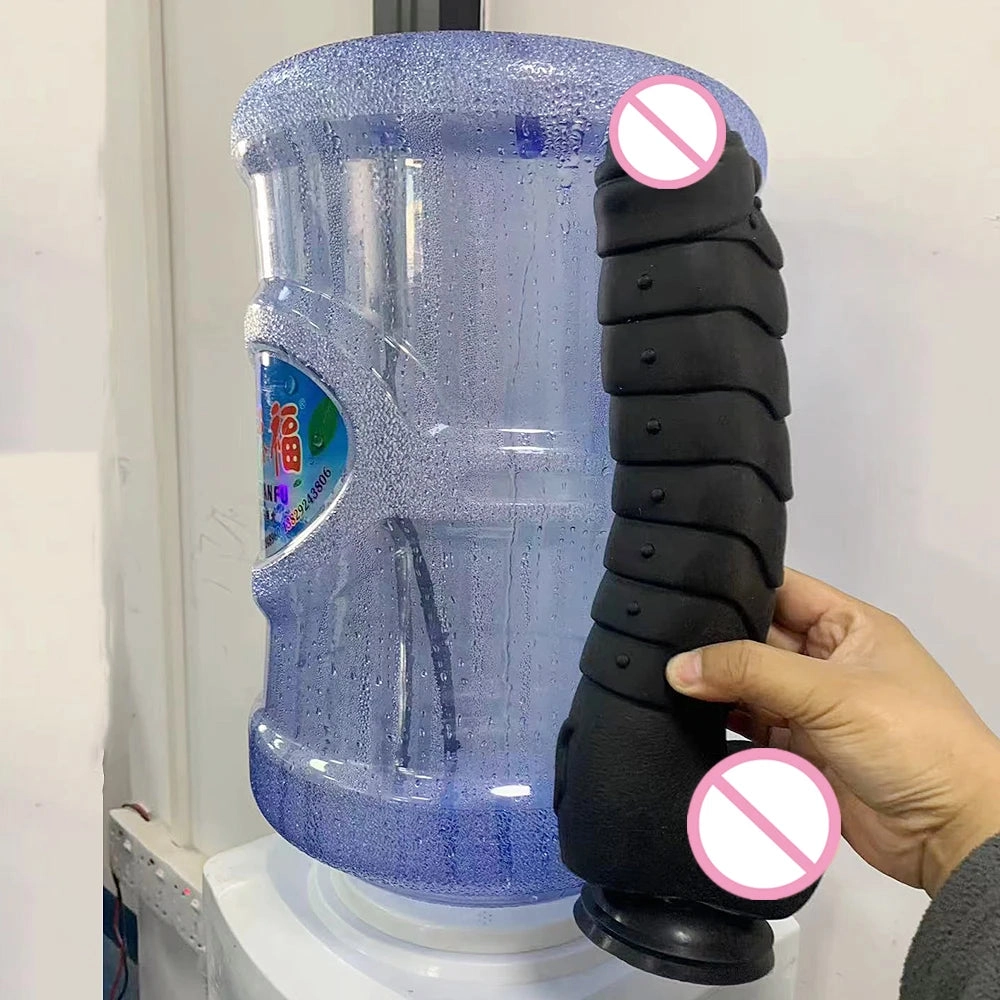 Ribbed Dildo Huge Dildo with Suction Cup