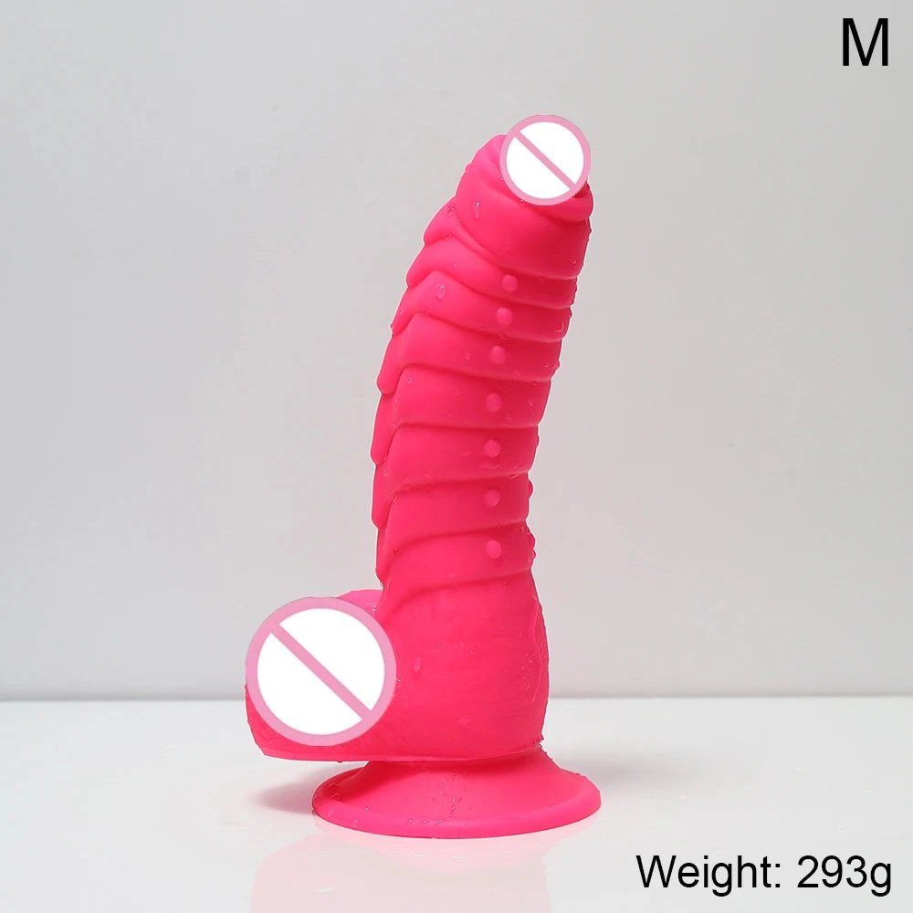 Ribbed Dildo Huge Dildo with Suction Cup