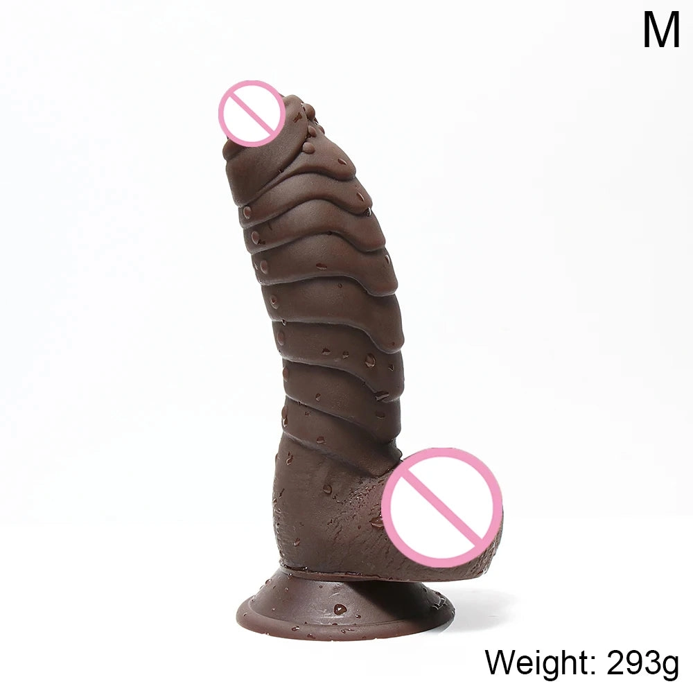 Ribbed Dildo Huge Dildo with Suction Cup