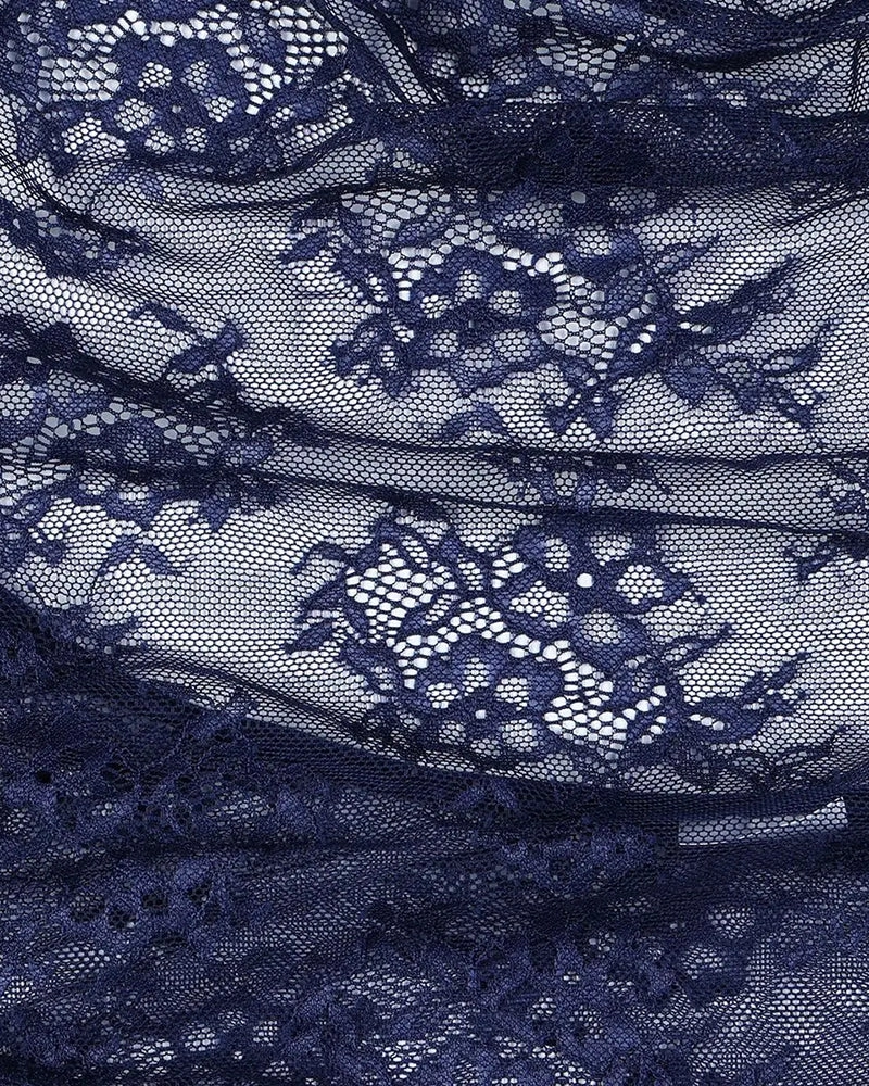 Romantic Lace High Slit Nightgown