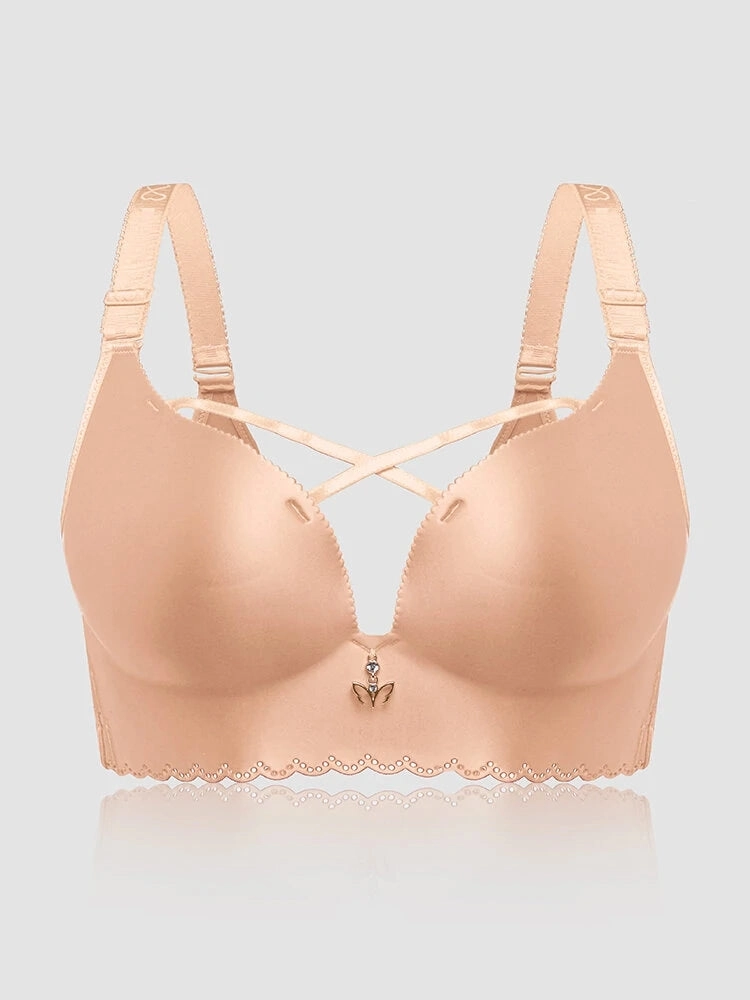 Sexy Front Criss Cross Push Up Wireless Bras