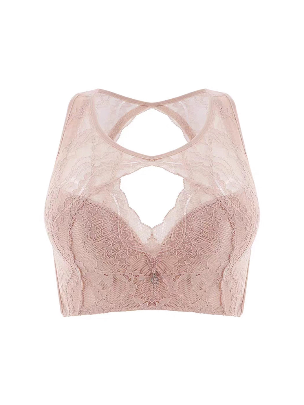 Sexy Lace Hollow Wireless Side Support Bra