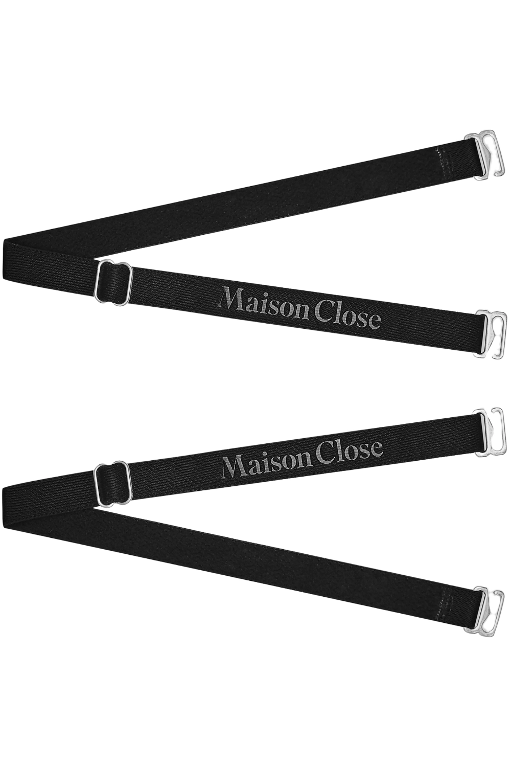 Signature Thong Straps Black/Silver