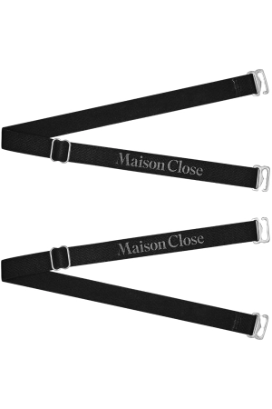 Signature Thong Straps Black/Silver
