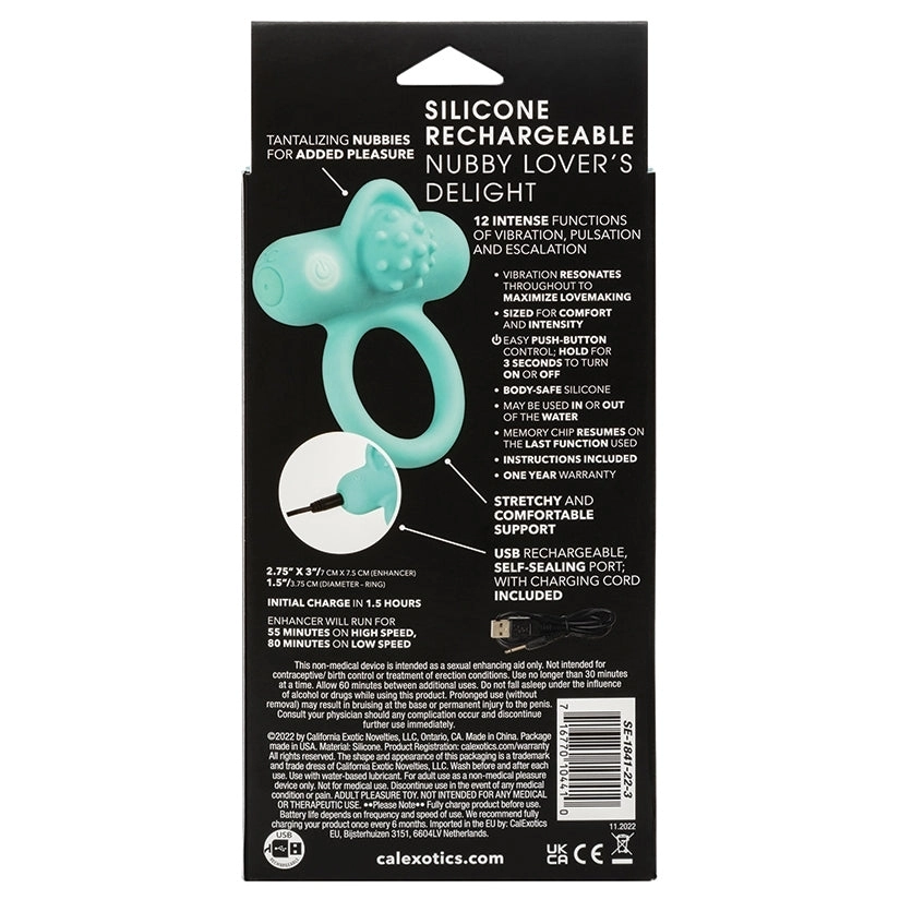 Silicone Rechargeable Nubby LoverÕs Delight