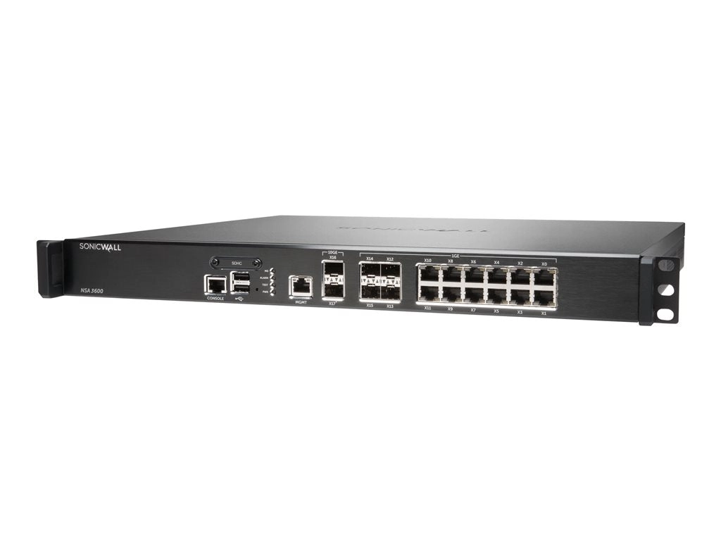 SonicWall NSa 3600 - Security appliance - 10GbE - 1U - NFR, demo 01-SSC-3852