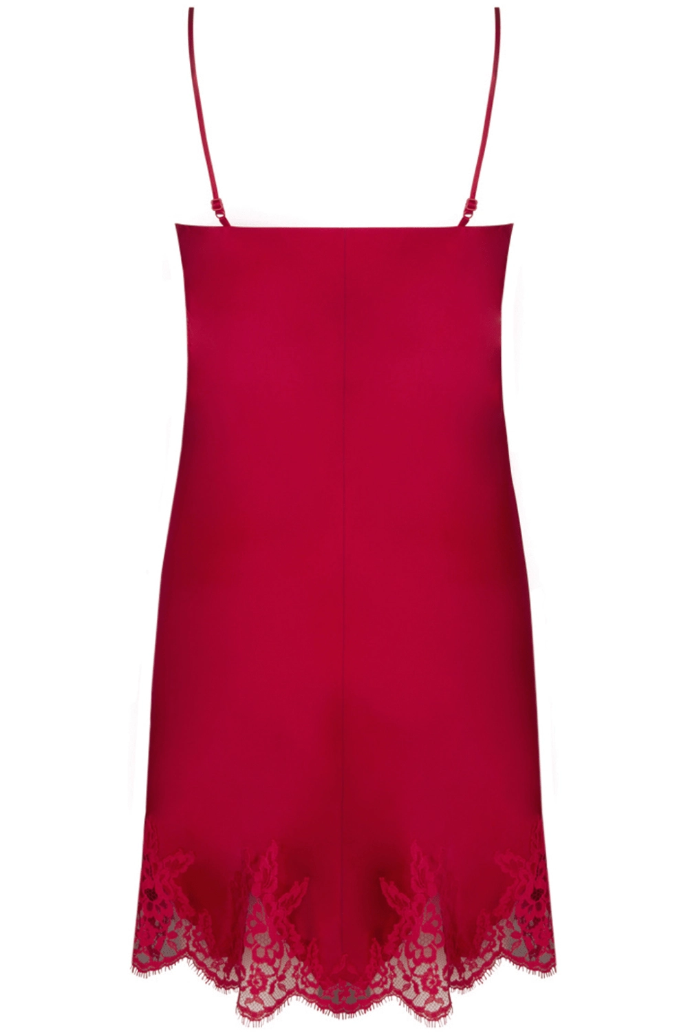Splendeur Soie Silk Night Dress in Rouge
