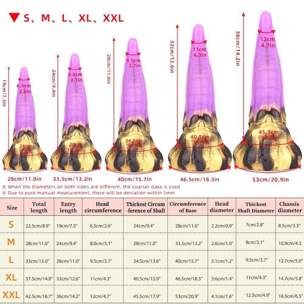 SWISOK Syvern - Tentacle Dildo - Fantasy Monster Dildo - Tongue Dildo - 5 Sizes