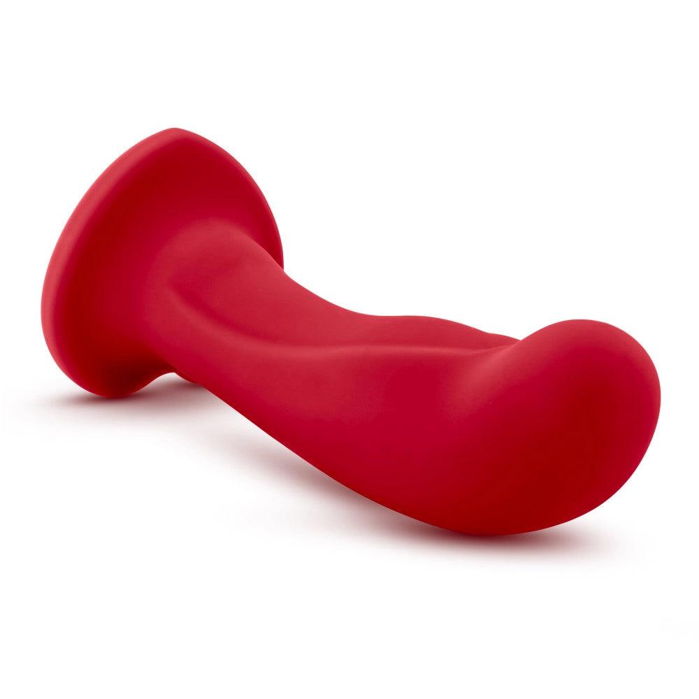 Temptasia By Blush® | Jezebel Curved Crimson 6-Inch Long Dildo With Suction Cup Base