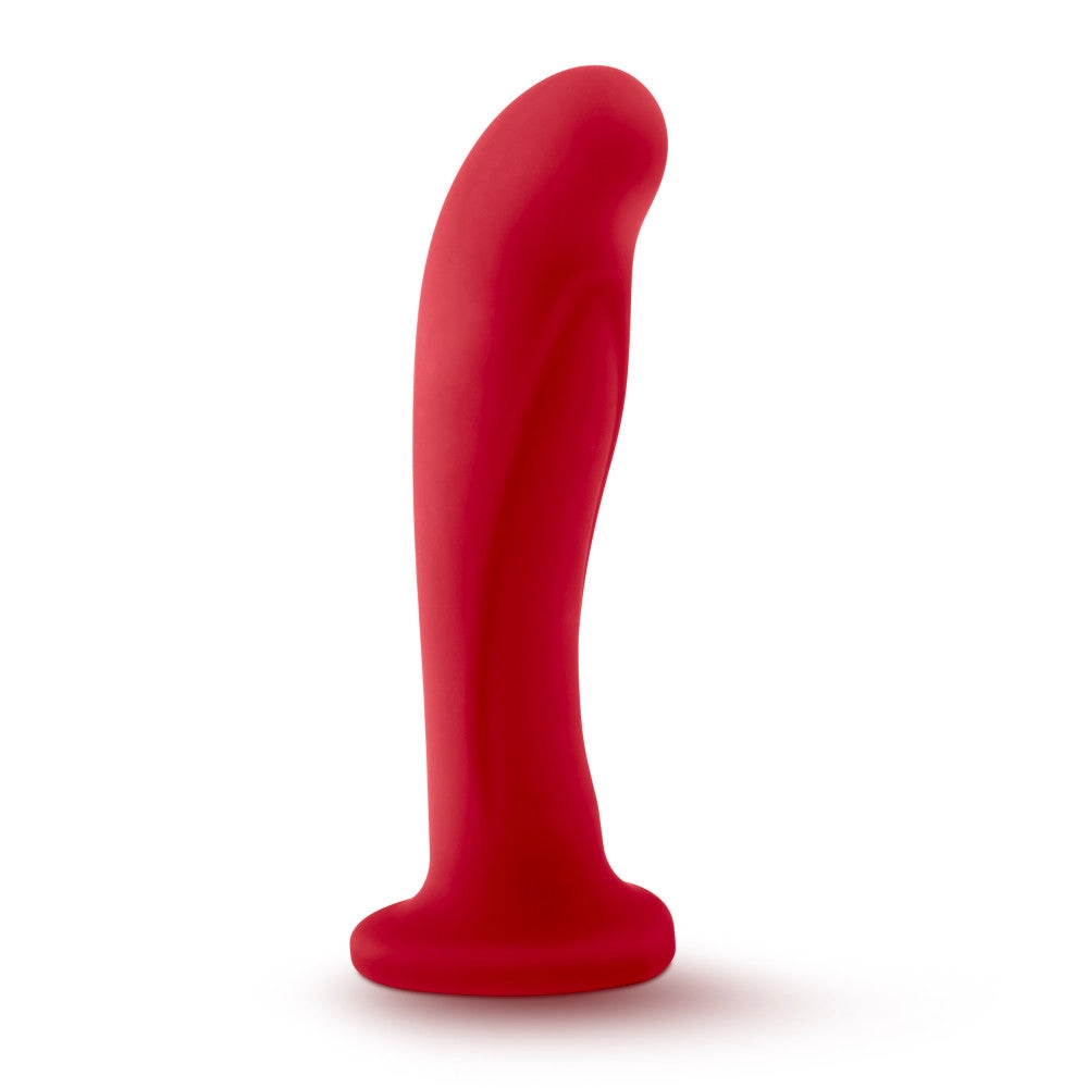 Temptasia By Blush® | Jezebel Curved Crimson 6-Inch Long Dildo With Suction Cup Base