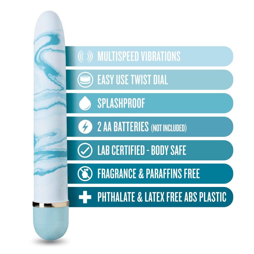 The Collection By Blush® | Blueberry Haze Blue 7-Inch Vibrator