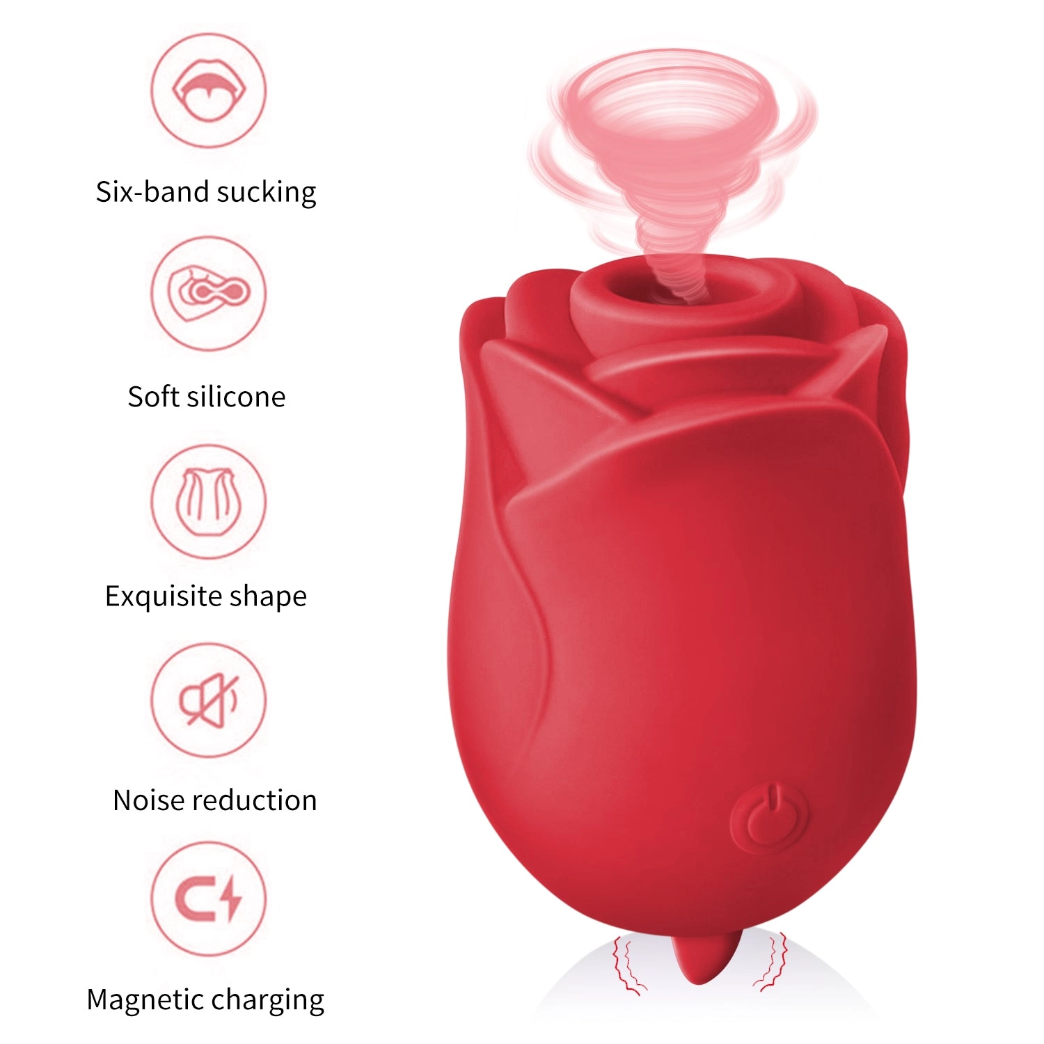 The Rose Female Sex Toy with Tongue