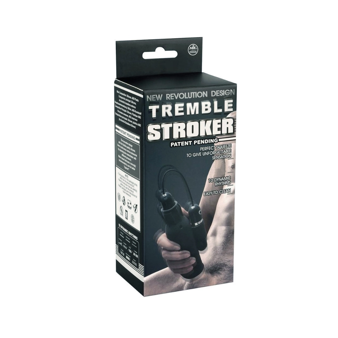 Tremble Stroker Male Masturbator With Gyrating Bullet Vibrator