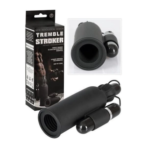 Tremble Stroker Male Masturbator With Gyrating Bullet Vibrator