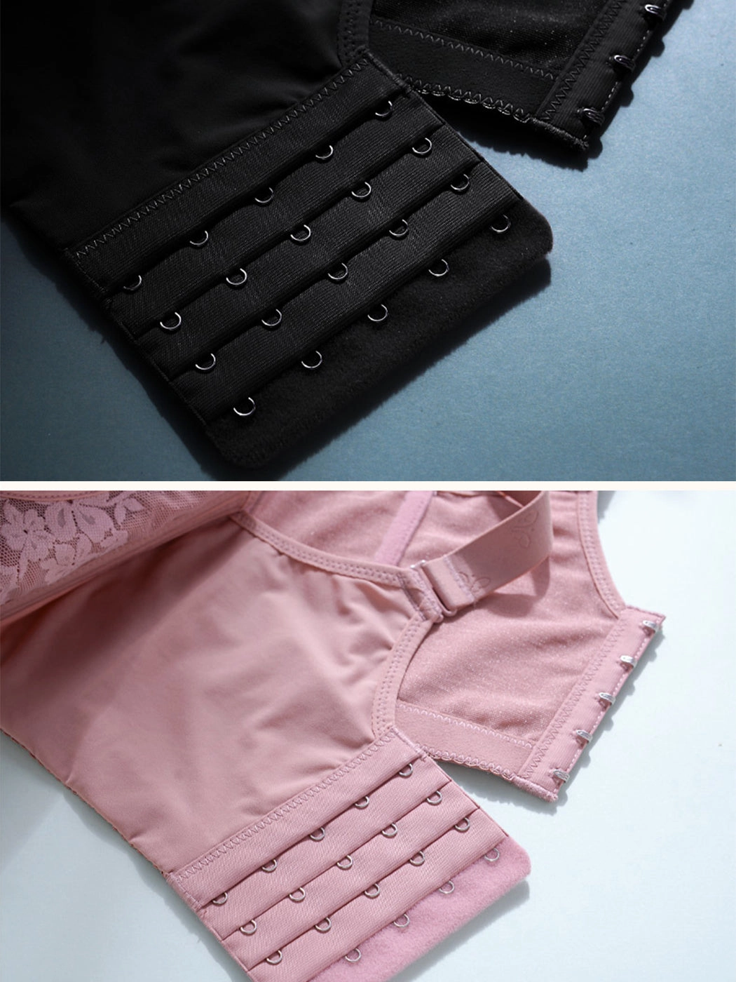 V-Neck Lace Wireless Side Support Bra