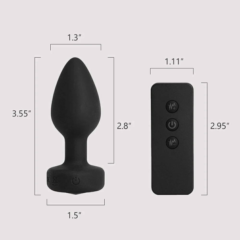 Vibrating Jewel Butt Plug