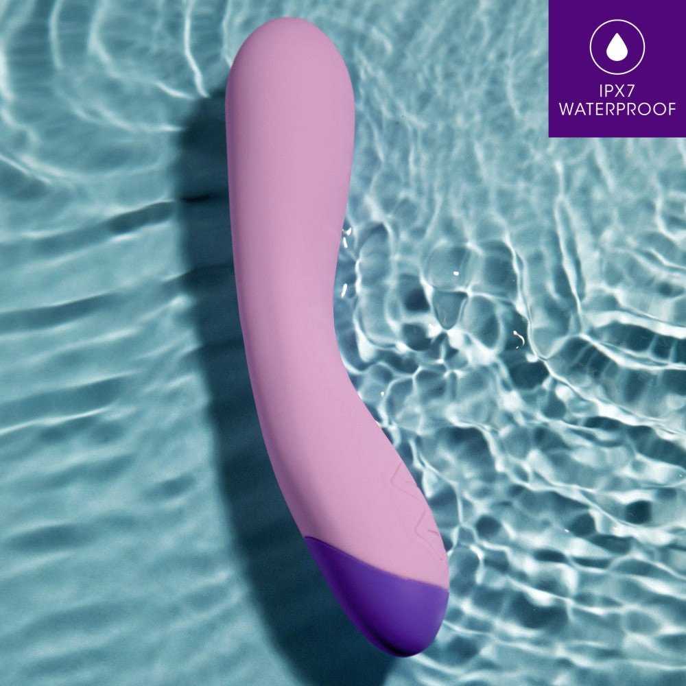 Wellness By Blush™ | G Curve G-Spot Purple UltraSilk® Vibrator - Made with Puria™ Silicone