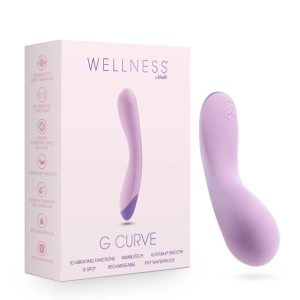 Wellness By Blush™ | G Curve G-Spot Purple UltraSilk® Vibrator - Made with Puria™ Silicone