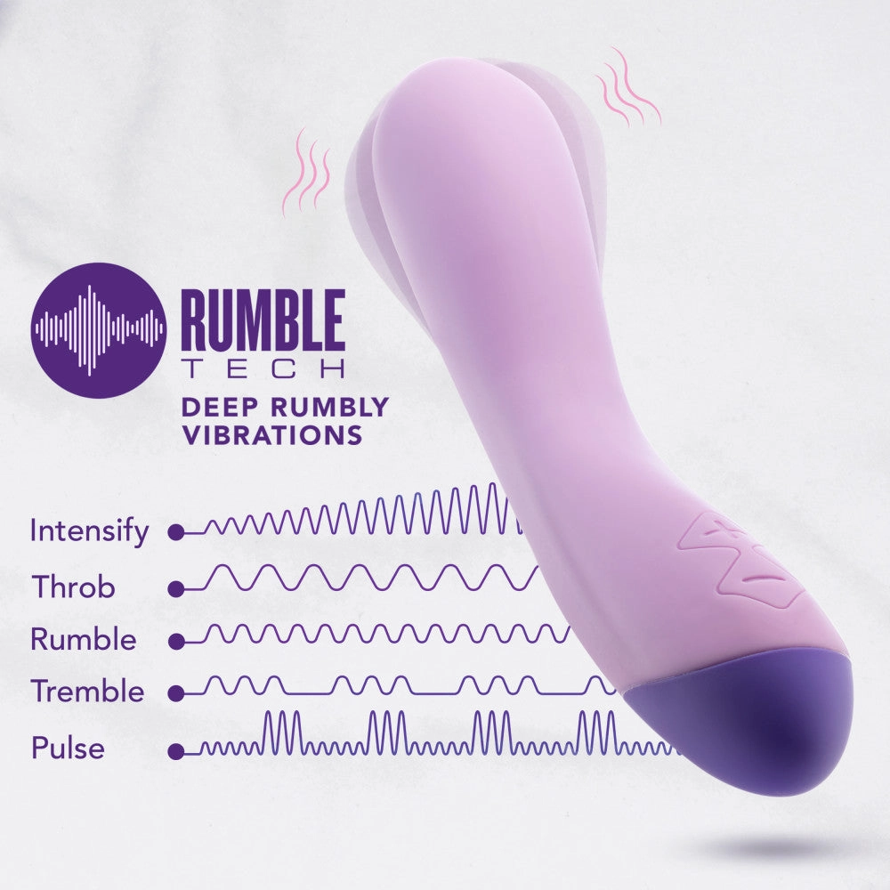 Wellness By Blush™ | G Curve G-Spot Purple UltraSilk® Vibrator - Made with Puria™ Silicone