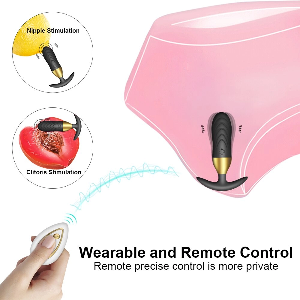 Wireless Remote Control Anal Butt Plug Vibrator for Women Anal Stimulator Prostate Massager Sex Toys for Men