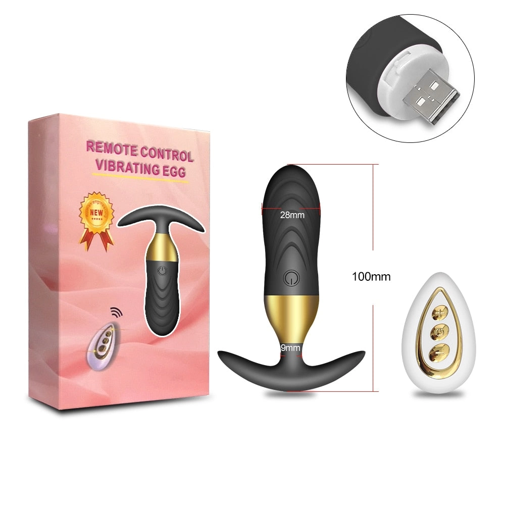 Wireless Remote Control Anal Butt Plug Vibrator for Women Anal Stimulator Prostate Massager Sex Toys for Men